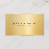 Elegant Template Faux Gold Gloss Professional Visitenkarte (Vorderseite)