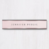 Elegant Template Luxury Rose Gold Glamour Custom Türschild (Vorderseite )
