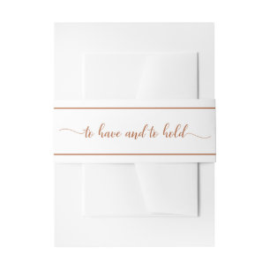 Elegant Terra Cotta zu haben und Hochzeit zu halte Einladungsbanderole
