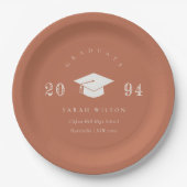 Elegant Terracotta auf dem Monte Tamaro Pappteller (Vorderseite)