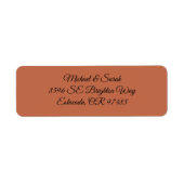 Elegant Terracotta Clay Return Address (Vorne)
