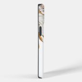 Elegant Terracotta Florals Monogramm Anfangsname Case-Mate iPhone Hülle (Rückseite / Rechts)