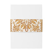 Elegant Terracotta Mexican Talavera Hochzeit Einladungsbanderole (Rückseitenbeispiel)