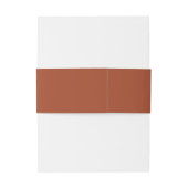 Elegant Terracotta Mexican Talavera Hochzeit Einladungsbanderole (Rückseitenbeispiel)