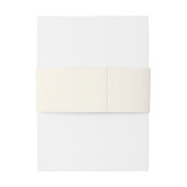 Elegant Terracotta Modern Classic Wedding Einladungsbanderole (Rückseitenbeispiel)