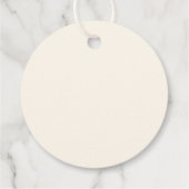 Elegant Terracotta Modern Classic Wedding Geschenkanhänger (Rückseite)