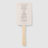 Elegant Terracotta Ombre Fächer (Rückseite)