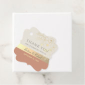 Elegant Terracotta Wedding Vielen Dank Geschenkanhänger (Beispiel)