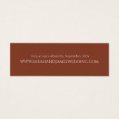 Elegant Terracotta Wedding Website Rsvp Card (Vorderseite)