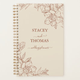 Elegant Terracotta Whimsical Wedding Planer