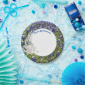 Elegant Texas Bluebonnet Wildblume Paper Plate Pappteller (Party)