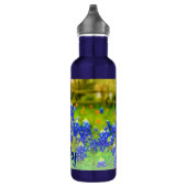 Elegant Texas Bluebonnets Blue Floral Modern Edelstahlflasche (Rechts)