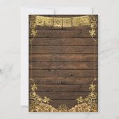 Elegant Texas Cactus Wood Adult Mexikanischer Gebu Einladung (Rückseite)