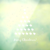 Elegant Texas Christmas Tree Fensteraufkleber (Blatt 3)