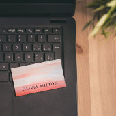 Elegant Texture Pastel Bold Consultant Visitenkarte