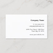 Elegant Texture White Imitats Kupferleitung Anwalt Visitenkarte (Rückseite)