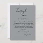 Elegant Thank You Card Dankeskarte (Vorderseite)