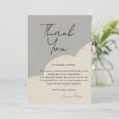 elegant thank you card dankeskarte (Stehend Vorderseite)