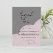 elegant thank you card dankeskarte (Stehend Vorderseite)