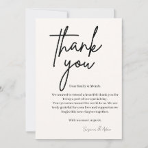 elegant thank you card