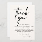 elegant thank you card dankeskarte