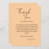 Elegant Thank You Card Dankeskarte (Vorne/Hinten)