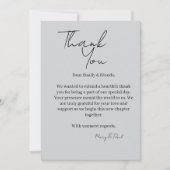 Elegant Thank You Card Dankeskarte (Vorderseite)