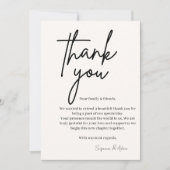 elegant thank you card dankeskarte (Vorderseite)