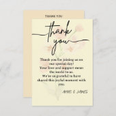 Elegant Thank You Card Dankeskarte (Vorne/Hinten)