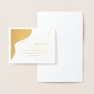 Elegant Thank You Card Folienkarte