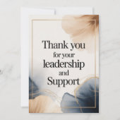 Elegant Thank You Card for Boss Dankeskarte (Vorderseite)