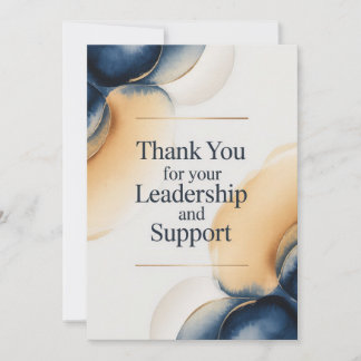 Elegant Thank You Card for Boss Karte