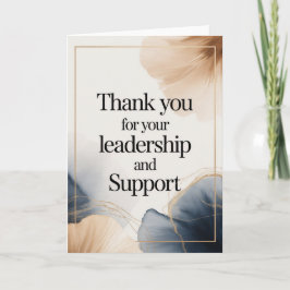 Elegant Thank You Card for Boss Karte