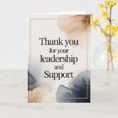 Elegant Thank You Card for Boss Karte (Gelbe Blume)