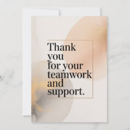 Elegant Thank You Card for Coworker Karte