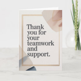 Elegant Thank You Card for Coworker Karte
