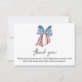 Elegant Thank You For Your Service Card (Vorderseite)