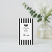 Elegant Thank You Support Small Business Visitenkarte (Stehend Vorderseite)