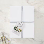 Elegant Thank You Wine Bridal Shower Geschenkanhänger (Mit Garn)