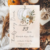 Elegant Thanksgiving Dinner Einladung