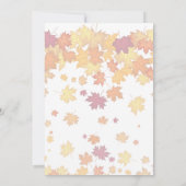 Elegant Thanksgiving Dinner Invitation Einladung (Rückseite)