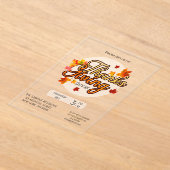 Elegant Thanksgiving foliage autumn fall Acryleinladungen (Ablage )