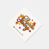 Elegant Thanksgiving foliage autumn fall Serviette (Ecke)