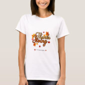 Elegant Thanksgiving foliage autumn fall  T-Shirt (Vorderseite)