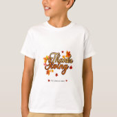 Elegant Thanksgiving foliage autumn fall T-Shirt (Vorderseite)