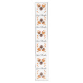 Elegant Thanksgiving "Give Thanks" Table Runner Großer Tischläufer (Vorderseite)