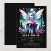 Elegant Theme Fairy Birthday Einladung (Vorne/Hinten)