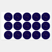 Elegant Thirty 30th Birthday Food & Drink Labels Etiketten (Blatt)