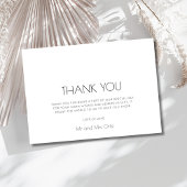 Elegant Three Foto Wedding Vielen Dank Dankeskarte