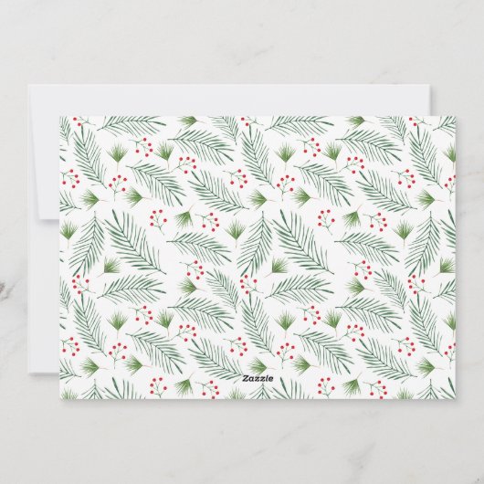 Elegant Thrill of Hope Two Foto Weihnachten (Rückseite)